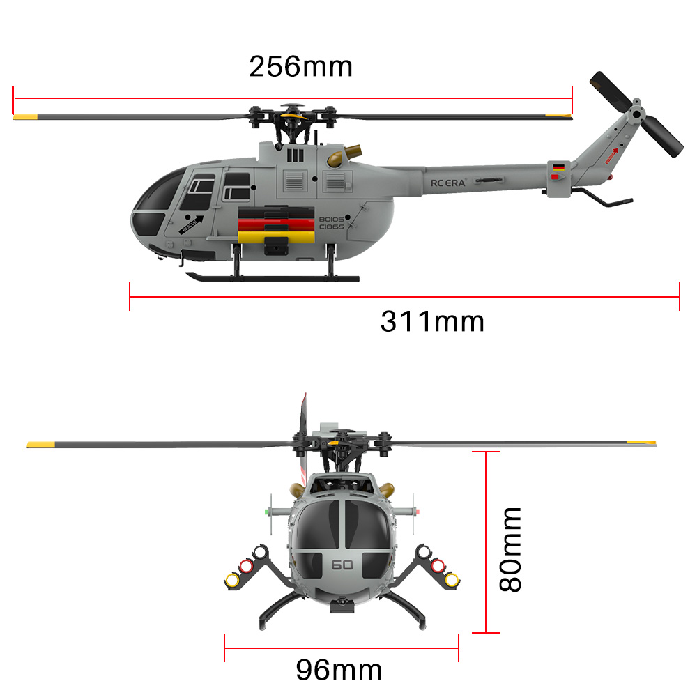 RC ERA C186S BO105 Helicopter  - Rc Helicopter Gyro ulasan dan harga