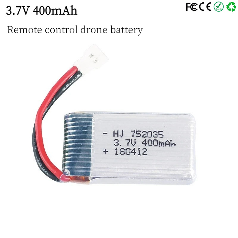752035 3.7V 400mAh 35C Drone B - Eachine Drone E58 ulasan dan harga