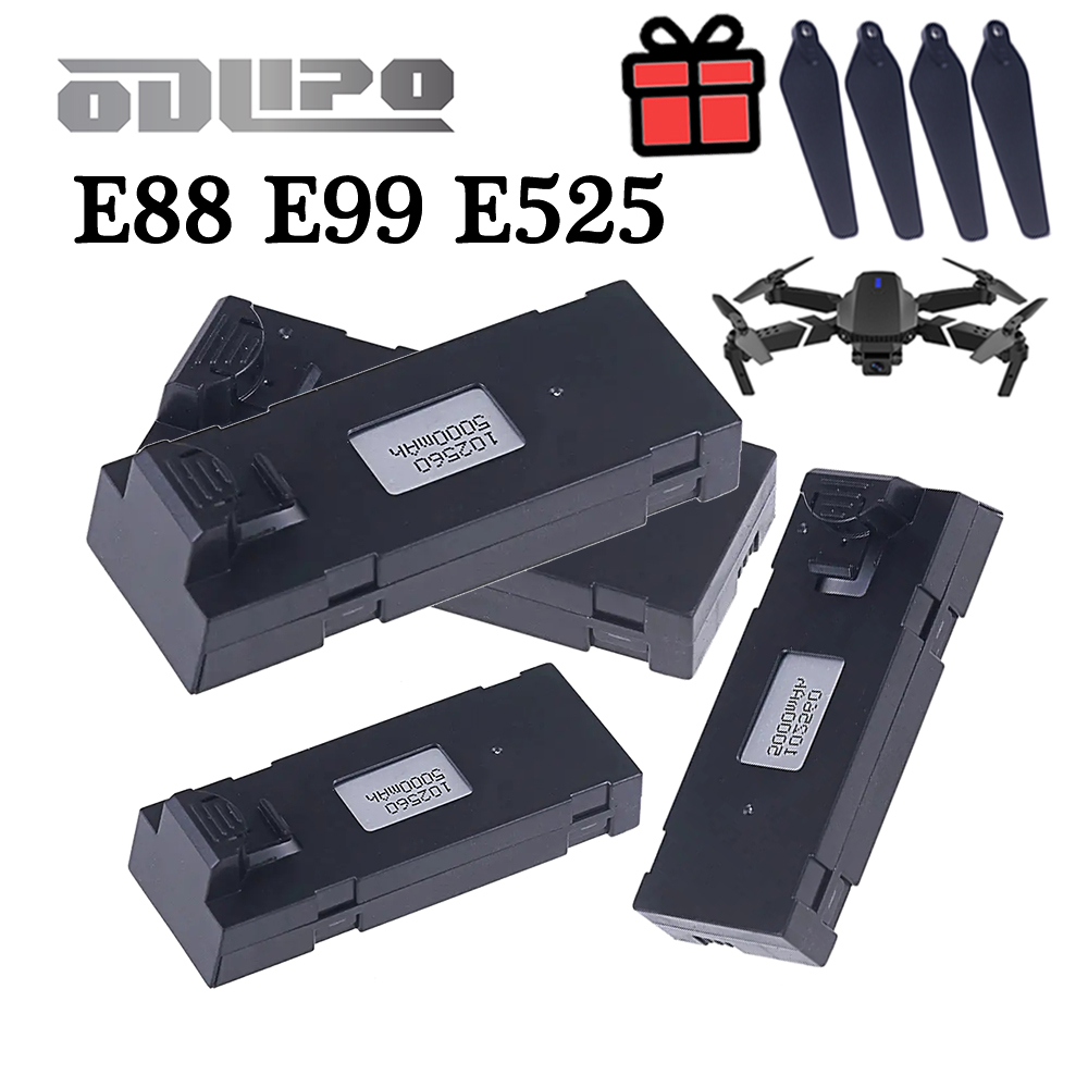 E88 3.7V 5000mAh LiPo Battery  - Eachine Drone E58 ulasan dan harga