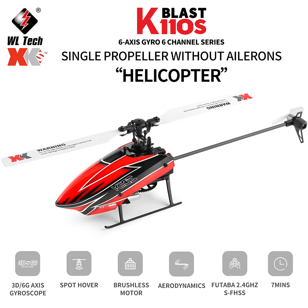 Wltoys XK K110S 6CH 3D 6G Syst - Rc Helicopter Gyro ulasan dan harga