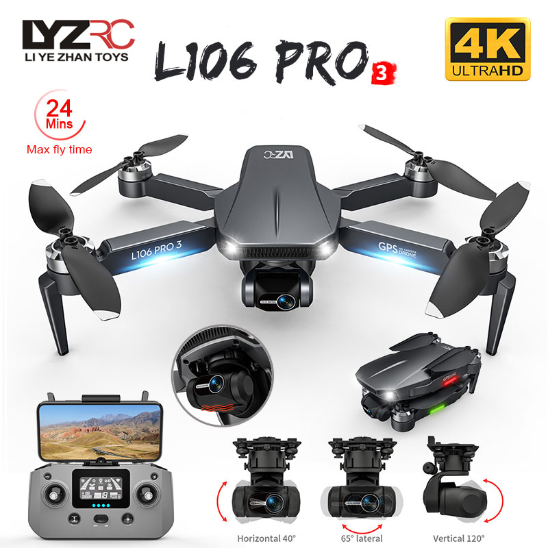 L106 Pro 3 Drone 5G WIFI FPV F - Rc Helicopter Electric ulasan dan harga