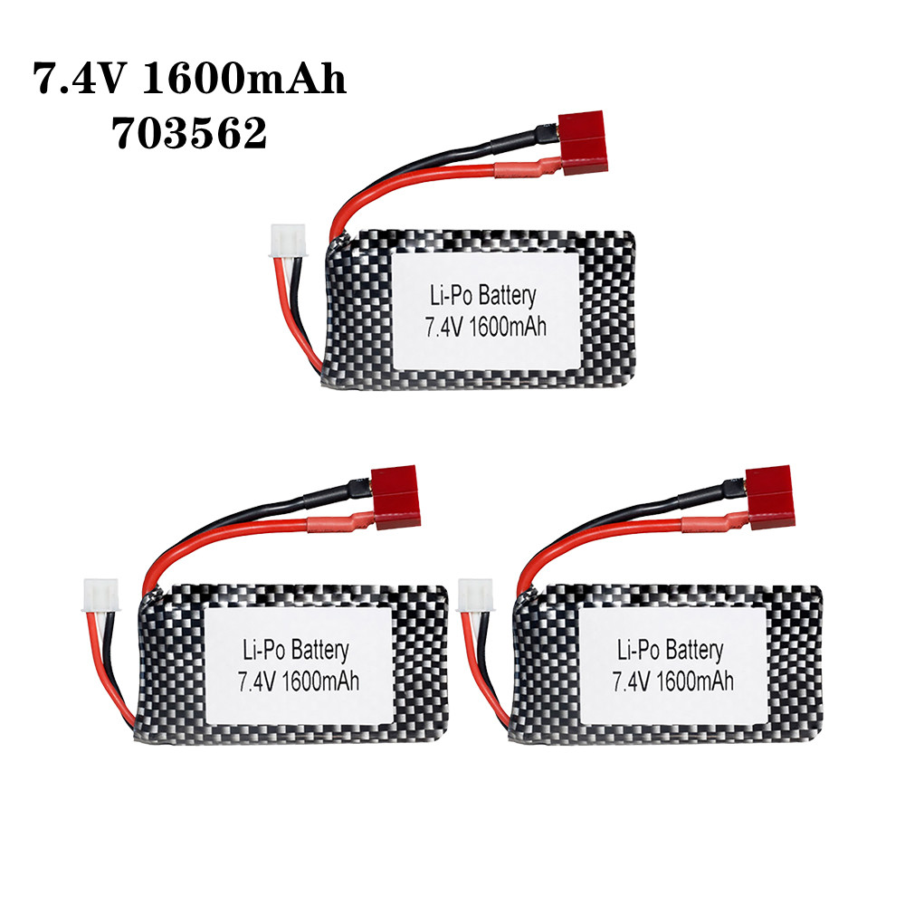 1/2/3pcs/Lot 7.4v 1600mah 7035 - Rc Helicopter Coaxial ulasan dan harga